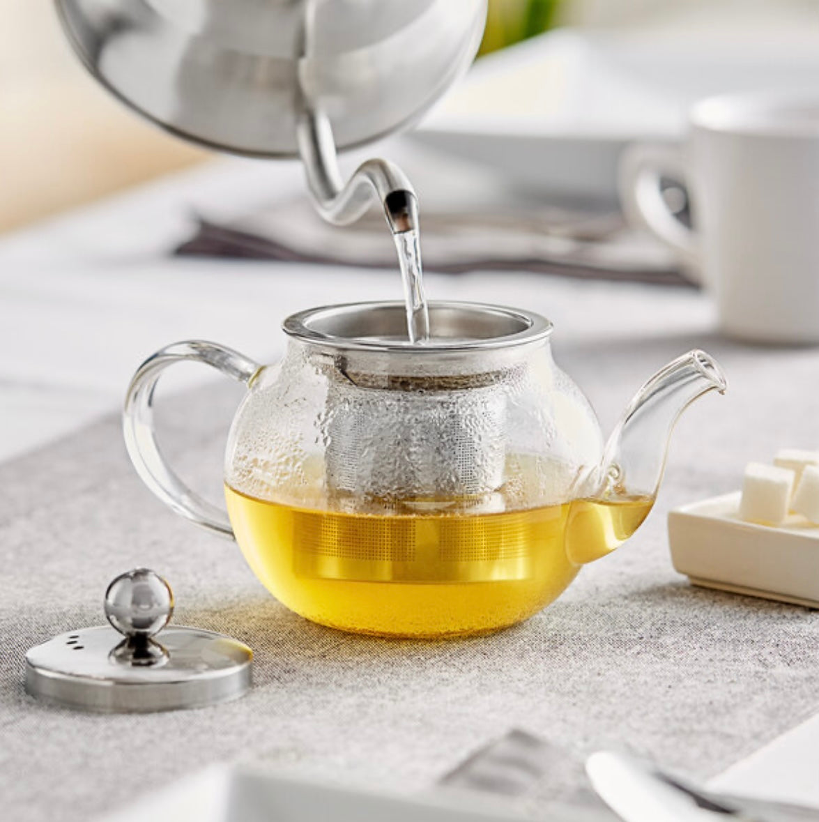 Infuser: Glass Teapot with Infuser 12 oz