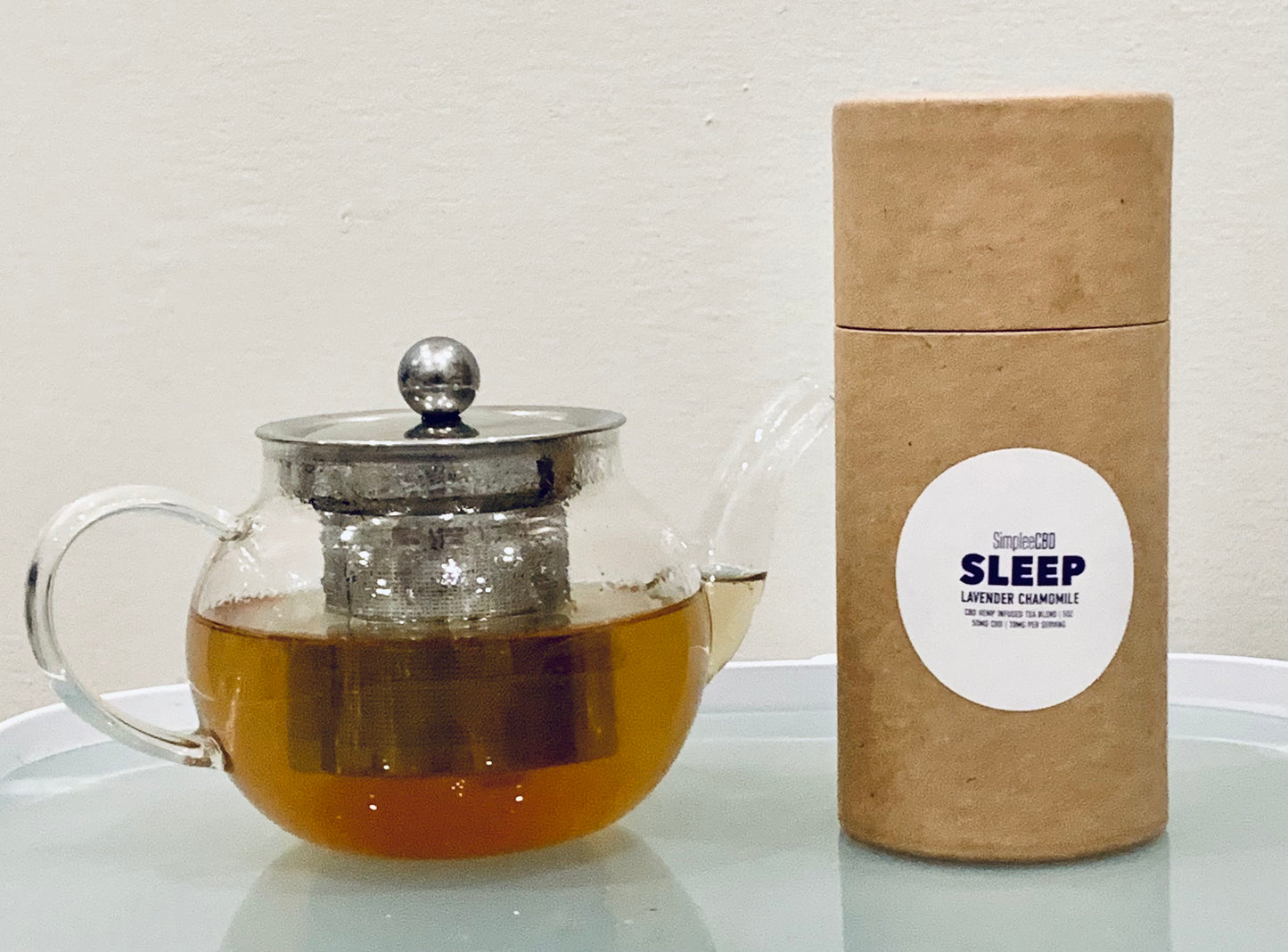 SimpleeCBD: SLEEP Lavender Chamomile Infused Herbal Teas - 5oz