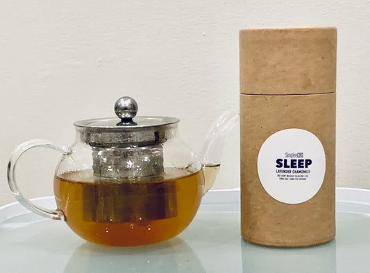 SimpleeCBD: SLEEP Lavender Chamomile Infused Herbal Teas - 5oz